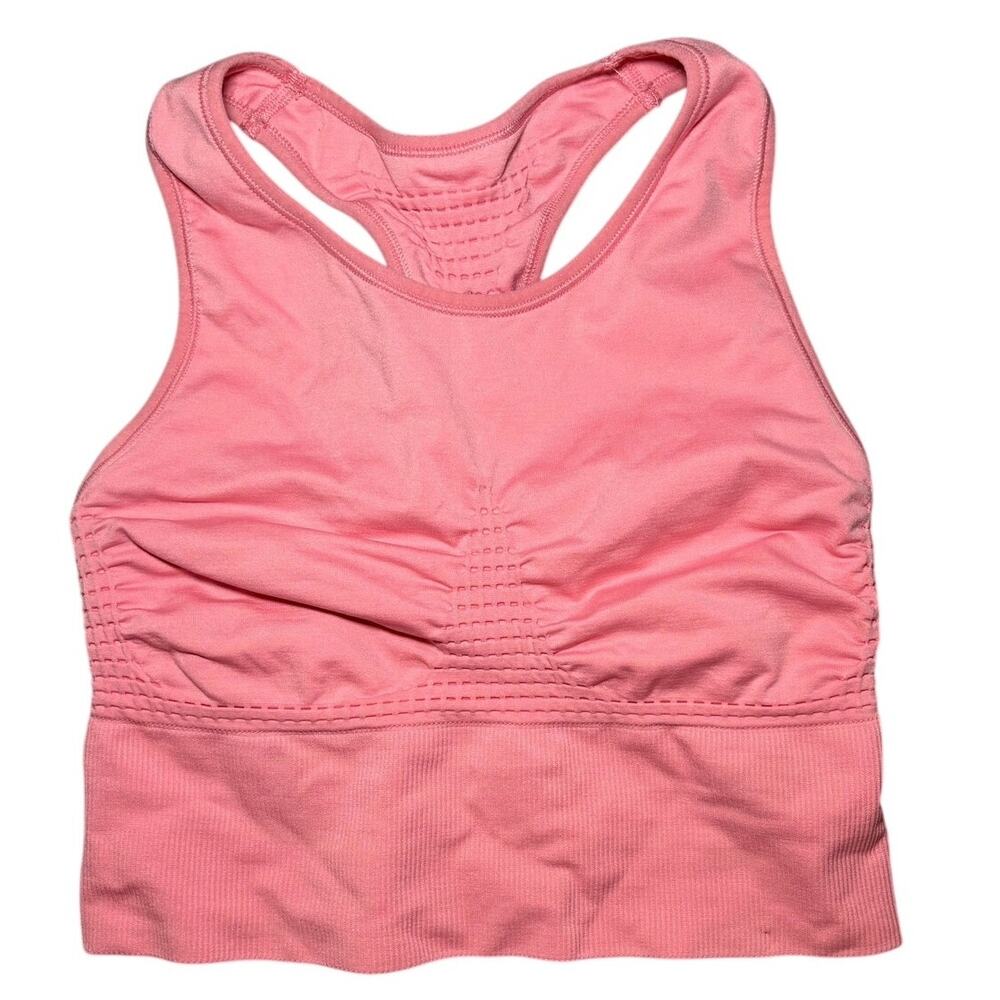Sweaty Betty Stamina Longline Workout Bra Pink Medium